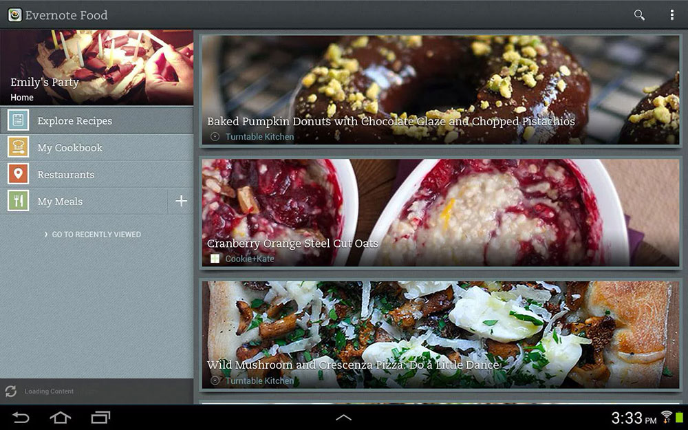 Evernote Food для Android
